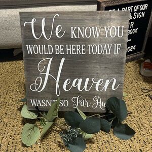 Rustic Wooden Sign with Sentimental Quote